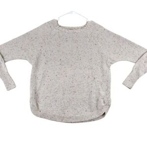 LOFT Speckled Knit Sweater Crew Neck Long Sleeve Women's XS